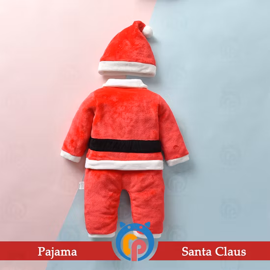 Costume da Babbo Natale per neonato, costume da Babbo Natale, tutina