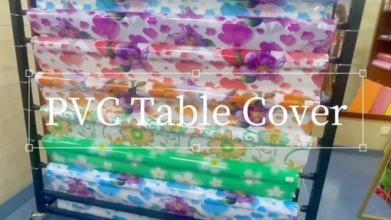 Banchetto di nozze rettangolare personalizzato da pranzo in tessuto di copertura per tavolo in PVC di plastica dorata